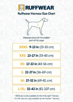 Ruffwear - Hi & Light™ Lightweight Dog Harness - Twilight Gray -Ruffwear jpeg ruffwear harnesses sizing chart vertical 1 52837246 197d 416c 838b 4e936ab0a10b