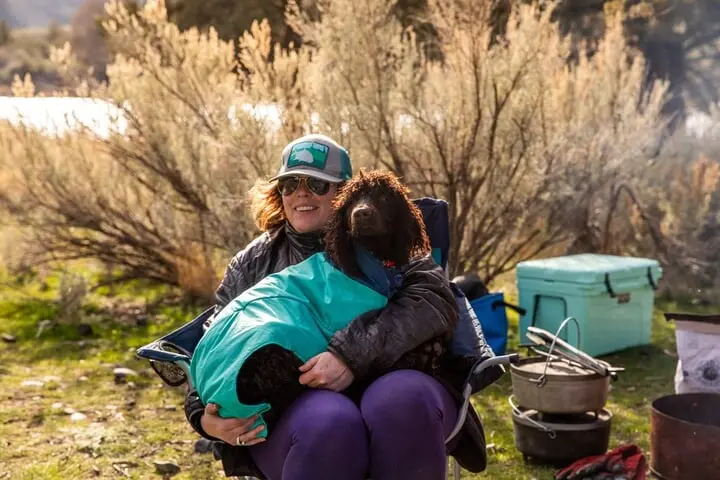 Ruffwear Dirtbag Dog Drying Towel Aurora Teal 10 Ruffwear Dirtbag Dog Drying Towel Aurora Teal - Image 10