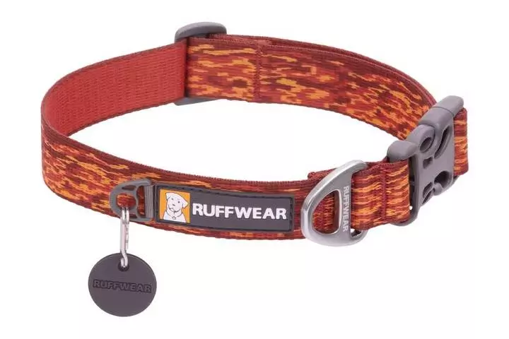 Ruffwear Flat Out Ember Distortion Collar 1 Ruffwear Flat Out Ember Distortion Collar