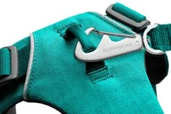 Ruffwear - Front Range® Harness Aurora Teal -Ruffwear web 30502 front range harness aurora teal chest attachment connection studio
