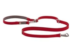 Ruffwear - Switchbak Dog Lead - Red Sumac -Ruffwear web 4025 switchbak leash cindercone red clipped handle studio 640x 8eb64ccd 412b 4747 924b 1f86659d3003
