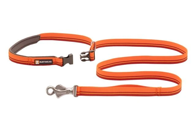 Ruffwear Flat Out Adjustable Dog Lead - Autumn Horizon 2 Ruffwear Flat Out Adjustable Dog Lead - Autumn Horizon - Image 2